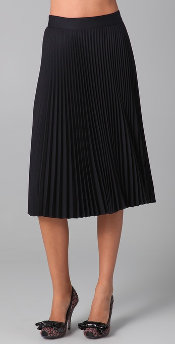 Milly Darcie Pleated Skirt