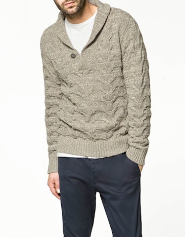 Plaited Twister Yarn Sweater by Zara