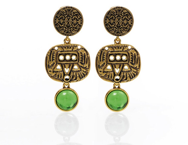 Aztec Drop Earring