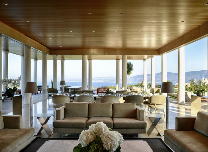 Amanzoe Villa 20 Living Room