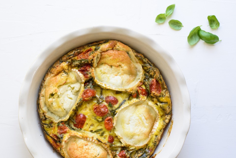Tomato-Basil-Frittata
