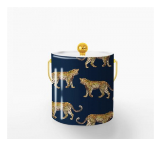 Bar Cart Cheetah Ice Bucket