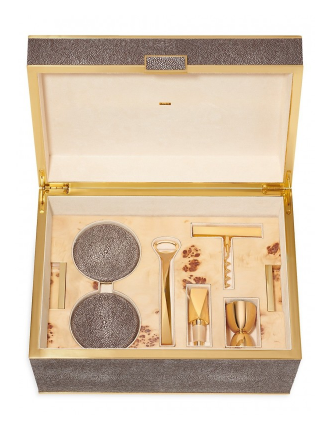 Aerin Shagreen Bar Set