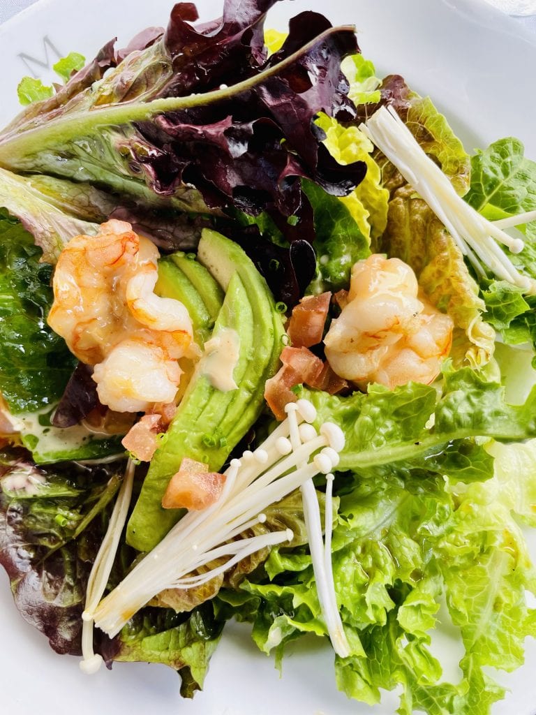 Mixed salad from Jean Georges Upper East Side restaurant The Mark.