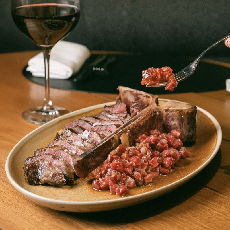 Dining and Eating out on Steak at Malandro Seville