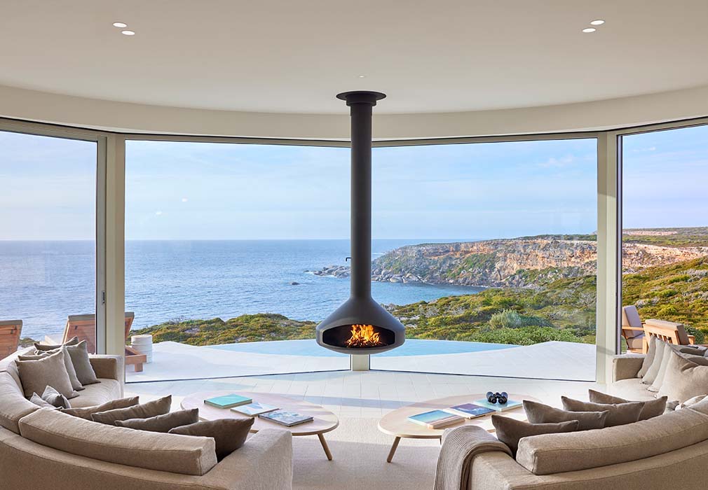 Southern Ocean Lodge remote luxury hotel